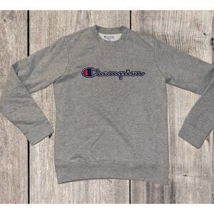 Champion Crew Neck Sweatshirt Gray Men’s Size Small